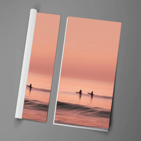 Zachód Słońca Surf Plakat