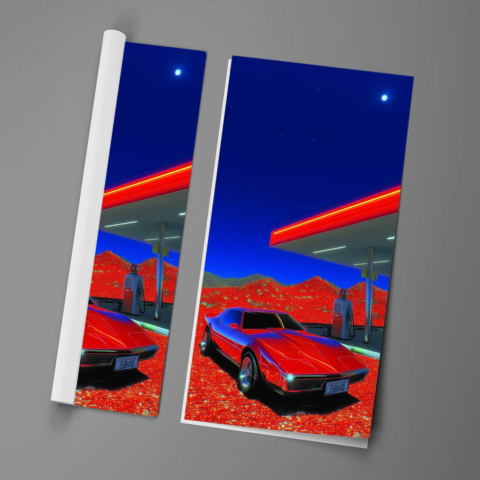Stacja Benzynowa Plakat
