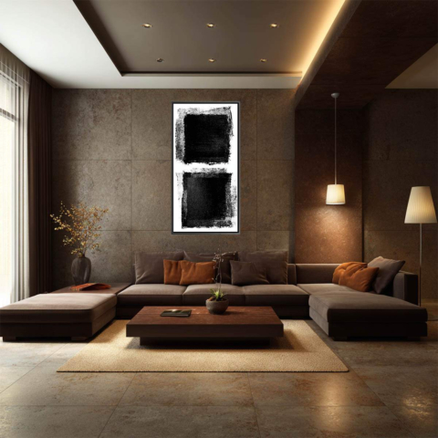 Cadre blanc Tableau sur Toile