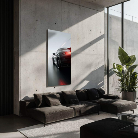 Porsche Bild auf Dibond Matt