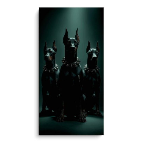 Doberman Tableau sur PVC Mat