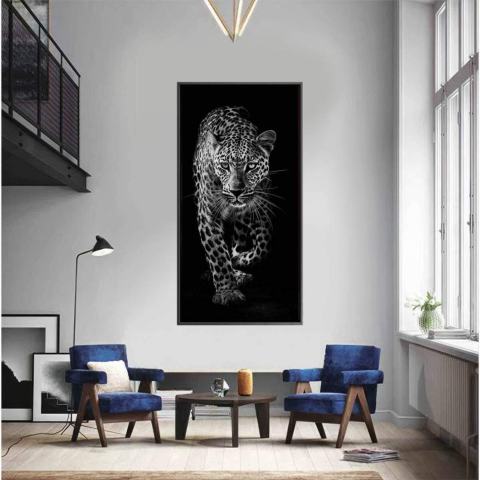 Leopardo Cuadro en Lienzo
