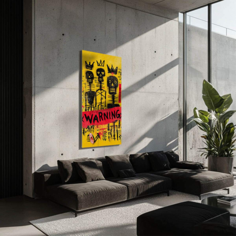 Avertissement Tableau sur Dibond Mat
