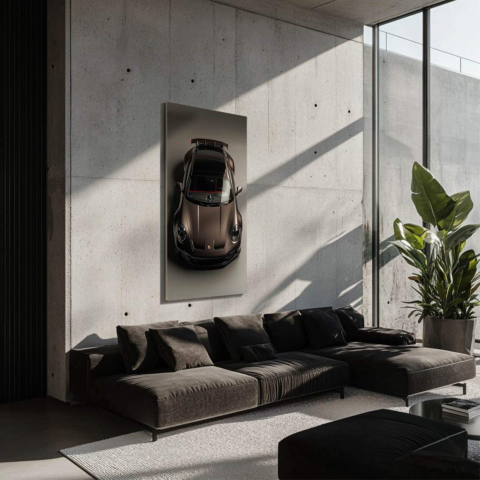 Porsche Bild auf Dibond Matt