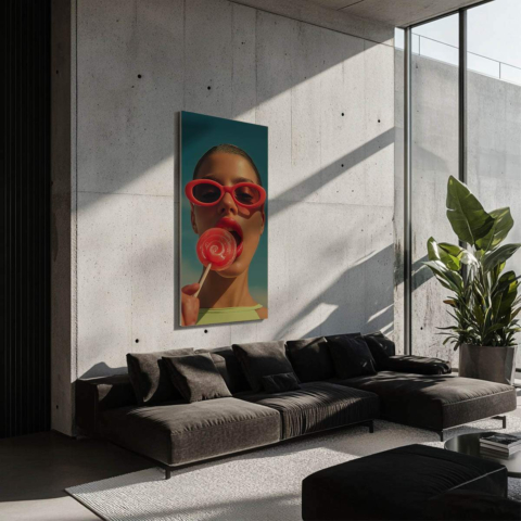 Lollipop Tableau sur Dibond Mat
