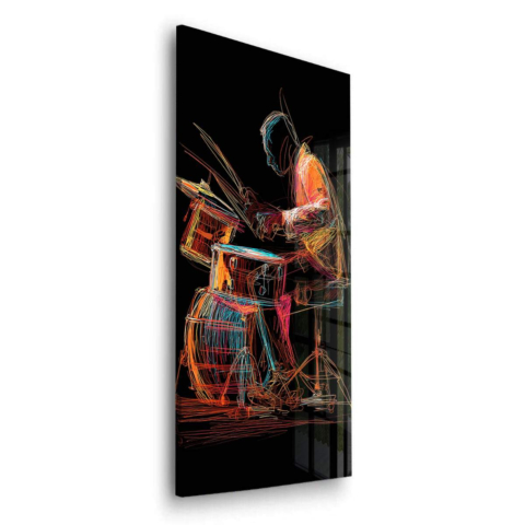 Jazz Batteur Verre Acrylique
