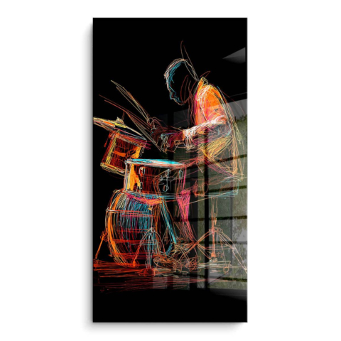 Jazz Drummer PVC Glanz