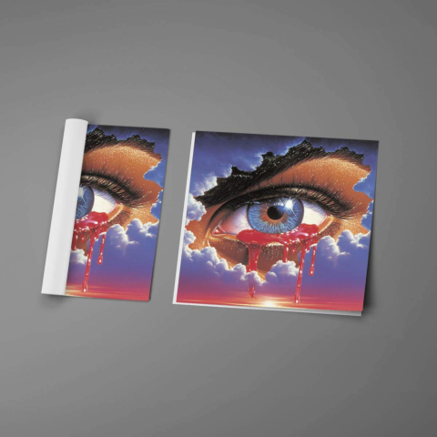 Weinendes Auge Poster