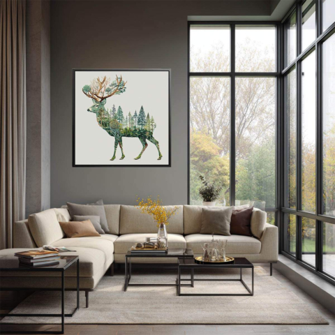 Forêt de Cerfs Toile