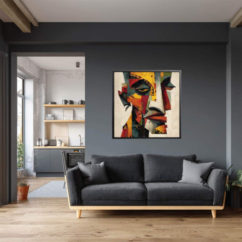 Portrait Cubiste Toile
