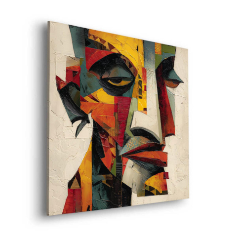 Portrait Cubiste Dibond PVC Mat