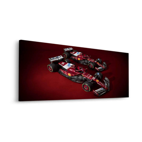 Ferrari F1 Cars Obraz na Płótnie Dibond Matowy