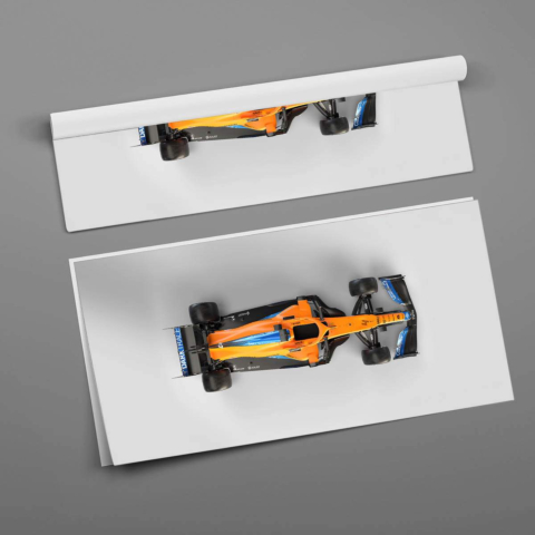 Póster de Coche de Carreras de F1 PVC Brillante