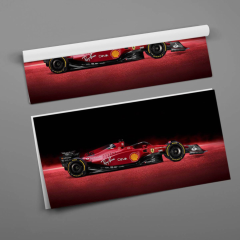 Póster del Coche de Fórmula 1 de Ferrari Póster