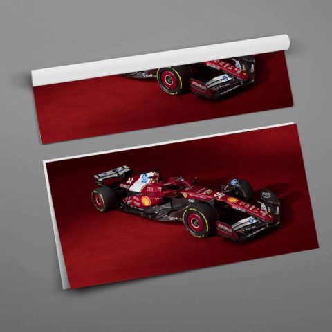 Póster del Coche de Carreras de F1 de Ferrari Póster