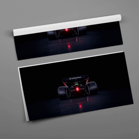Póster de Coche de Carreras de F1 PVC Brillante
