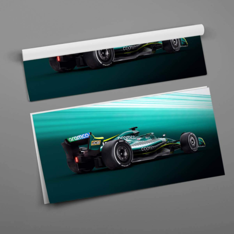 Póster de Coche de Fórmula 1 PVC Brillante