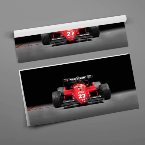Póster de coche de carreras de F1 PVC Brillante