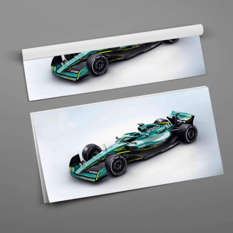 Póster del Coche de F1 de Aston Martin