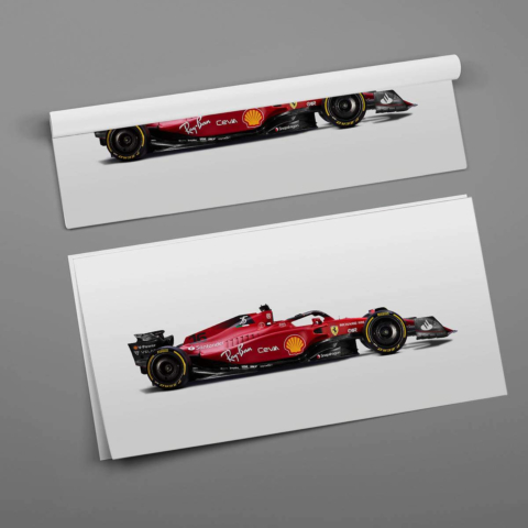 Póster del Coche de Fórmula 1 de Ferrari Póster