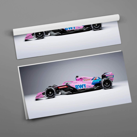 Fórmula Rosa Carro de Carreras Póster