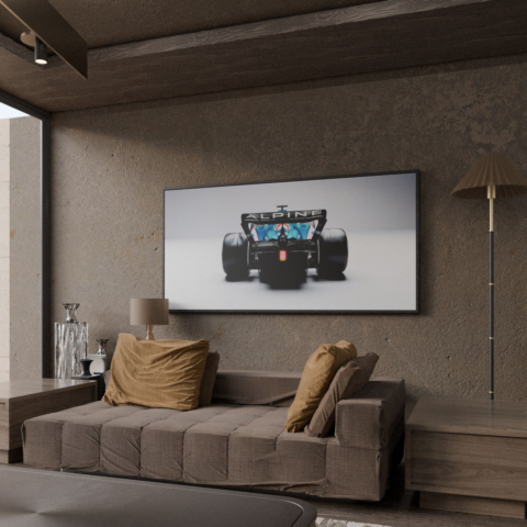 Formel 1 Auto Leinwandbild