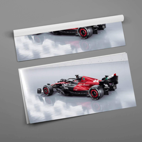 Póster del Coche de F1 de Alfa Romeo