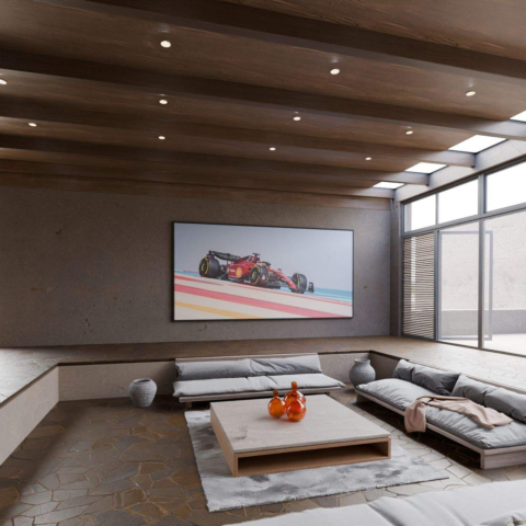 Ferrari F1 Auto Leinwandbild