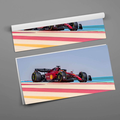 Póster del Coche de F1 de Ferrari