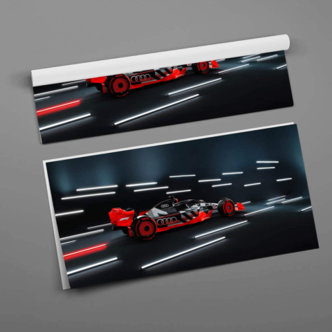 Póster de Fórmula E de Audi