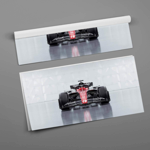 Póster de Coche de Carreras de F1 PVC Brillante