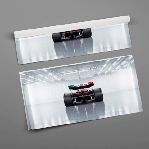 Póster de Coche de Carreras de F1 PVC Brillante