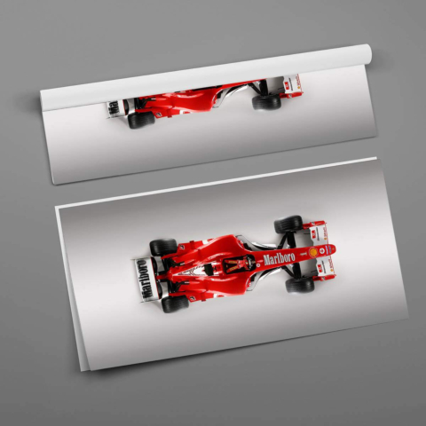 Póster de Coche de Carreras de F1 PVC Brillante