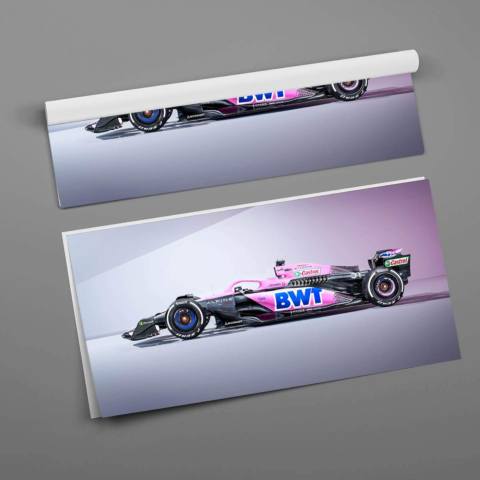 Póster de Coche de Carreras de Fórmula 1 PVC Brillante