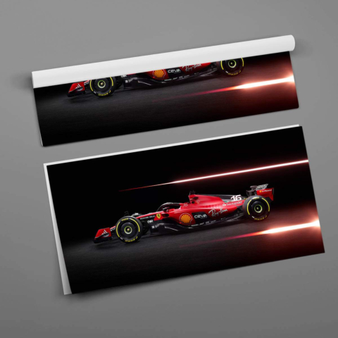 Póster del Coche de Carreras de F1 de Ferrari Póster