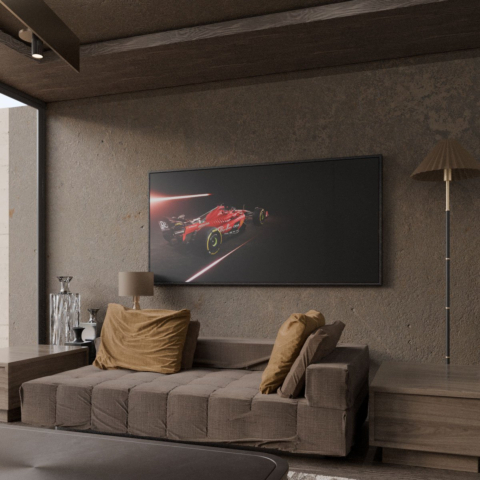 F1 Race Car Spotlight Canvas Art