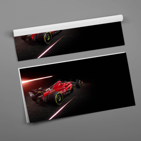 Póster de Resalte de Coche de Carrera F1 Dibond