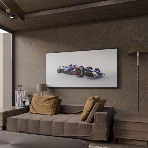 Fictional Race Car Canvas Art