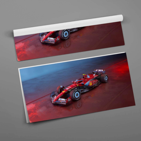 Póster del Coche de Fórmula 1 de Ferrari Póster