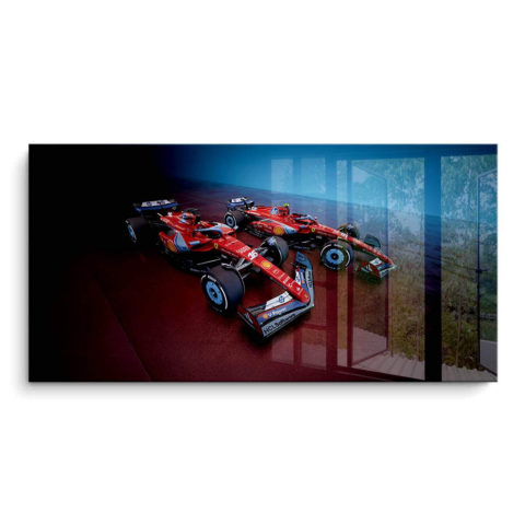 Ferrari Formel 1 Autos PVC Glänzend Kunst