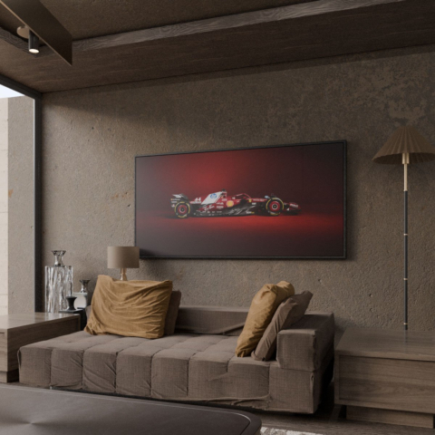 F1 Ferrari Rennwagen Leinwandbild