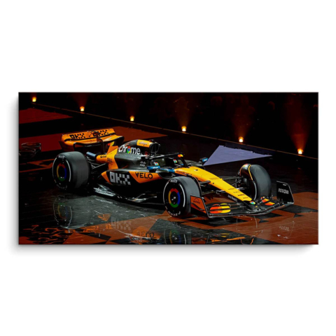 Premiera Samochodu Wyścigowego McLaren Obraz PCV Matowy