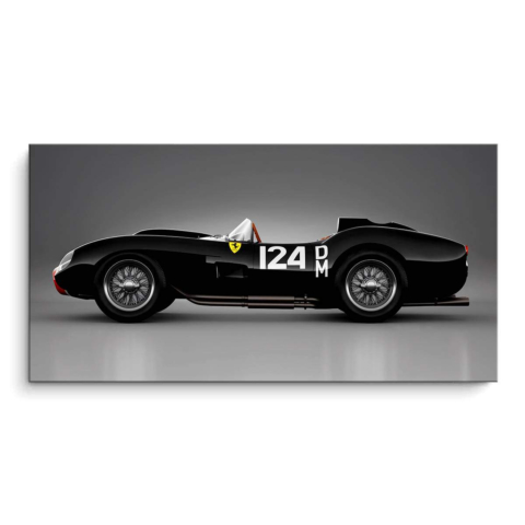 Vintage Race Car Obraz na Płótnie PVC Matowy