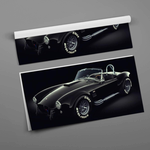 Klassisches Rennwagen Poster Poster