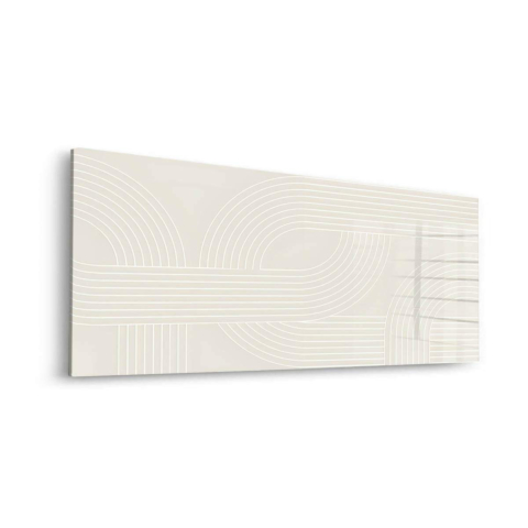Courbes Blanches Verre Acrylique