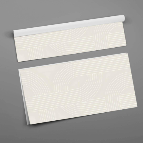 White Curves Poster Art