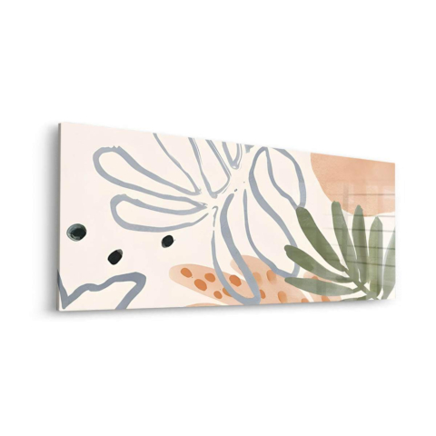 Feuilles Tropicales Verre Acrylique