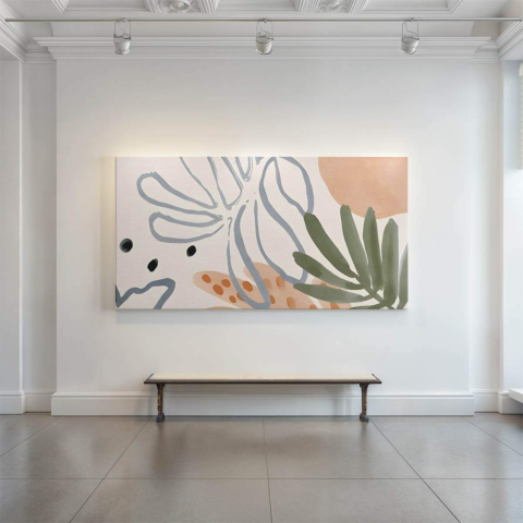Tropical Leaves Canvas Art