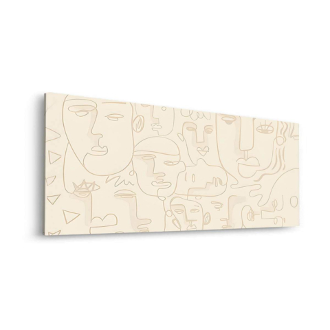 Abstract Faces Dibond Matt Art