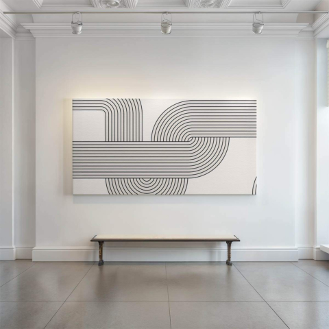 Flowing Lines Canvas Art